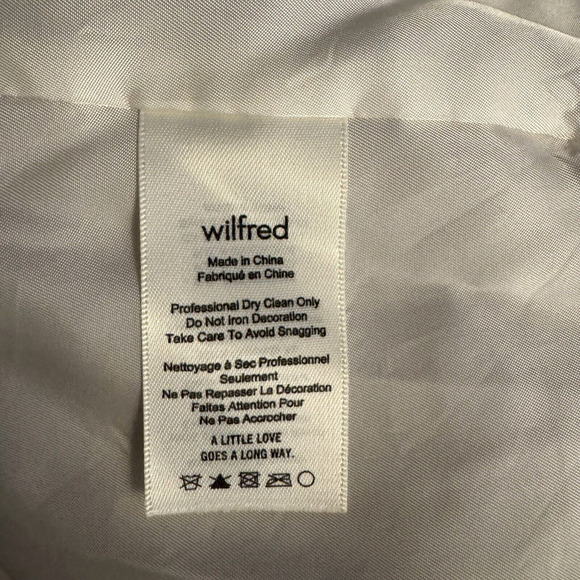 ARITZIA Wilfred Women’s XS Poussin Snap Bomber Jacket Embroidered Birds Blush - Picture 10 of 12